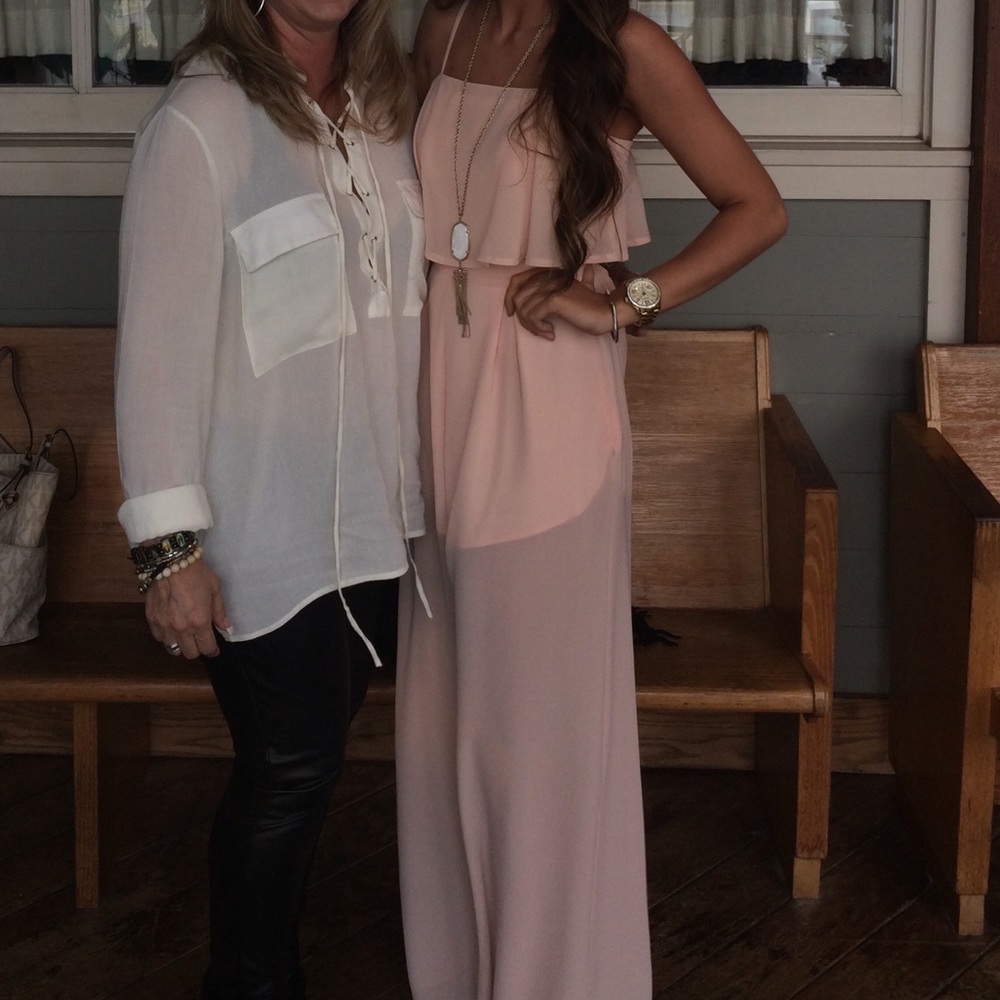 Pepper mayo pink jumpsuit